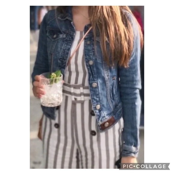 Anthropologie Pilcro and the Letterpress Distressed Classic Denim Jacket Size S - Picture 5 of 15